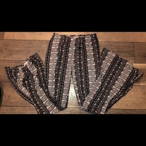 Black and white hippie pants